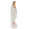 Statue Notre Dame de Lourdes au chapelet blanche 50cm en résine