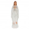Statua bianca di Madonna di Lourdes con rosario 50 cm in resina
