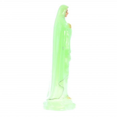 15cm luminous statue of Our Lady of Lourdes in resin