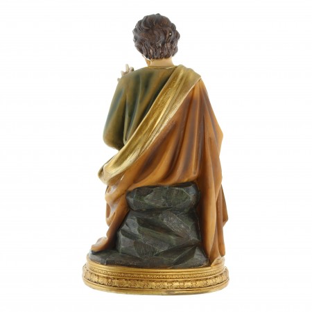 Statue of Saint Joseph sitting 30cm in resin