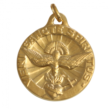 Medal of the Holy Spirit in gold