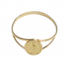 Gold miraculous medal ring