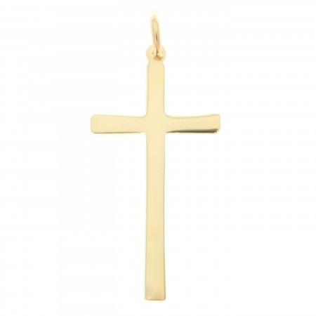 Grande Croix simple en plaqué Or