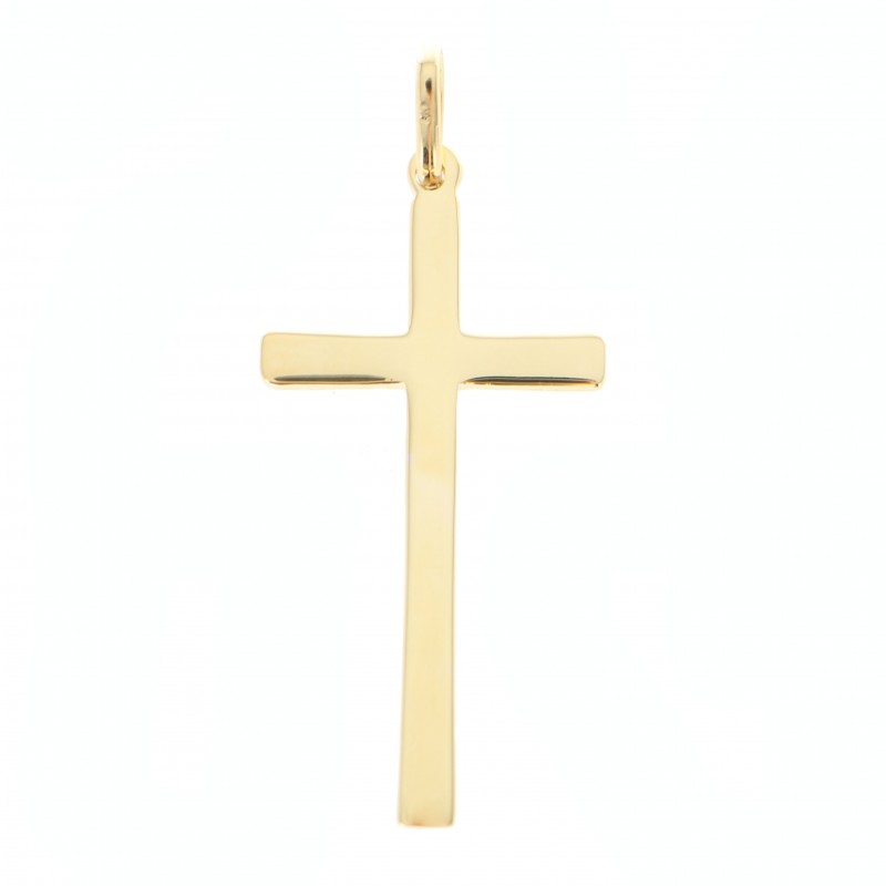 Croce placcata in oro, singola