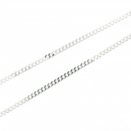 Chaîne en argent 55cm avec...