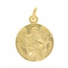 Médaille de Saint Gabriel en plaqué Or de 16 mm