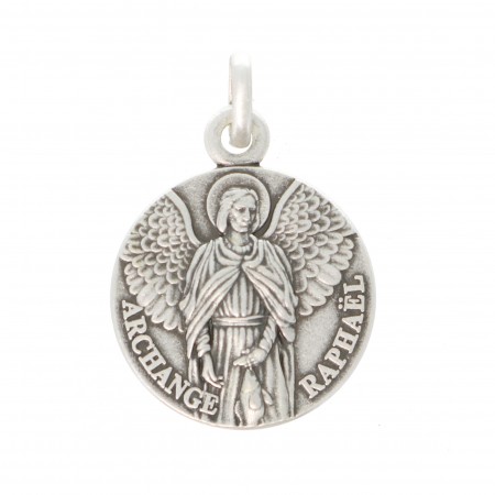Medaglia di San Raffaele in argento di 16 mm