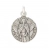 Saint Raphael medal in silver of 16mm