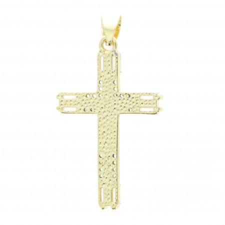 3.2cm golden cross with Christ