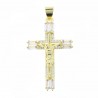 Croce dorata da 3,2 cm con Cristo