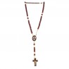 Wooden rosary of the Apparition with oval beads