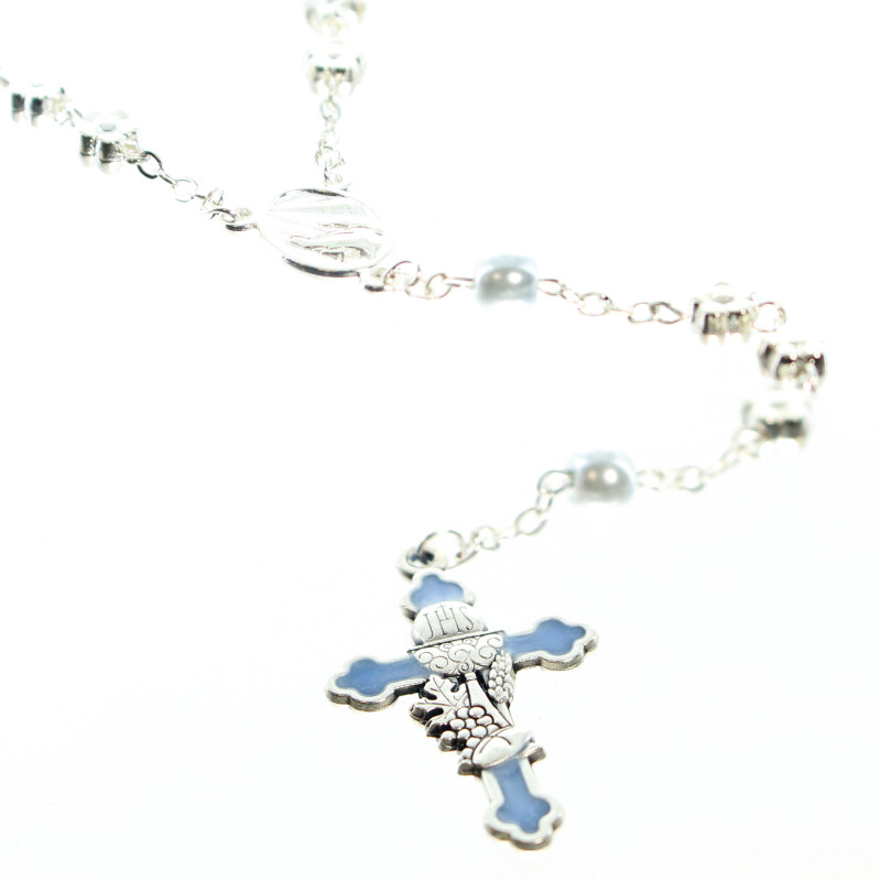 Boîte Chapelet Communion NKlaus - Étui Plastique 6x2cm - Range Calice Hosties - Coffret Trésor 2554