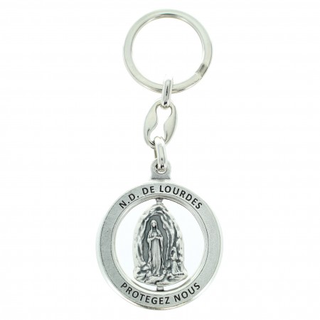 Round metal key ring of the Apparition with rotating faces