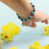 Bracelet en pierres naturelles d'Hématite et Turquoise avec croix