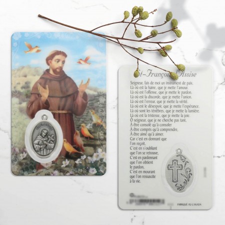 Carte de prière Saint...