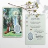 Santino Nostra Signora di Lourdes con una medaglia