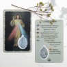 Divine Mercy Prayer Card with a medal