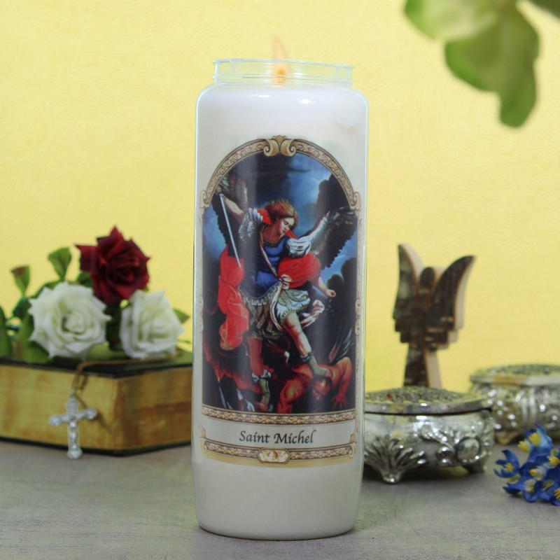 Saint Michael novena candle 17.5 cm