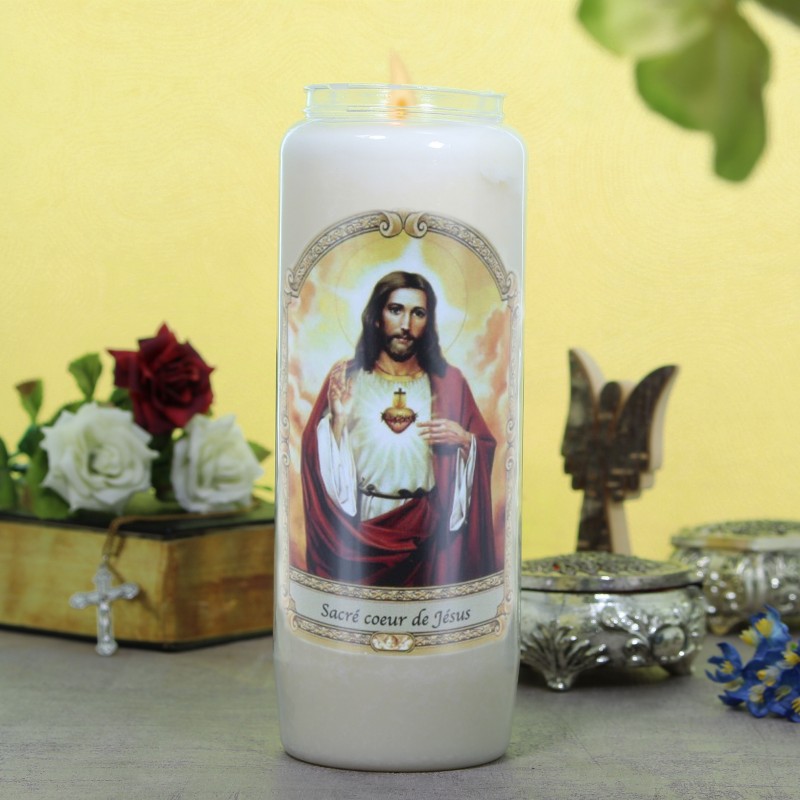 Sacred Heart of Jesus novena candle 17.5 cm