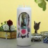 Lourdes Apparition novena candle 17.5 cm