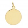Saint Theresa medal in 9 carat gold 16mm