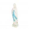 Statue Notre Dame de Lourdes blanche et bleue de 20cm