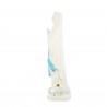 Statue Notre Dame de Lourdes blanche et bleue de 20cm
