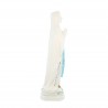 Statue Notre Dame de Lourdes blanche et bleue de 20cm