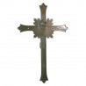 21cm Crucifix in metal imitation bronze