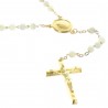 Stellor rosary, mother-of-pearl and 4mm beads