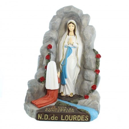 Grotte de l'Apparition en résine de 25cm