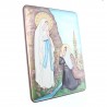 Cadre Apparition de Lourdes en couleur de 16x21cm