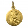 Crowned Madonna Medal Gold Plated