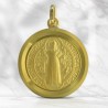 Medaglia di San Benedetto in oro 9 carati da 20 mm