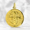Medaglia di San Benedetto in oro 20mm 18 caratti