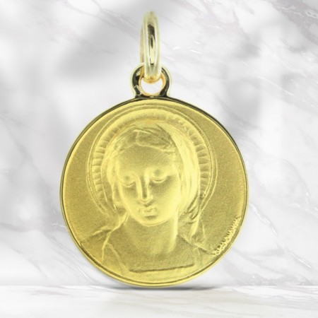 Médaille de la Vierge Marie Amabilis Or 18mm