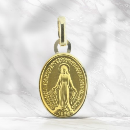 Miraculous Gold medal polished edges