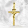 Crocifisso in oro con ciondolo di Cristo 3cm
