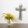 Crocifisso in legno con Cristo stampato 10cm