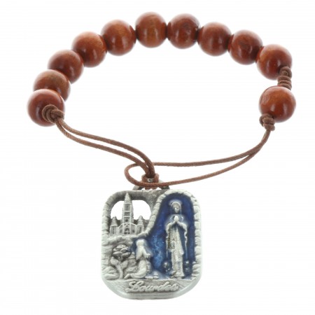 Rosary of the Apparition of Lourdes in rosewood