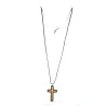 Cross set in maple wood 4cm with cord