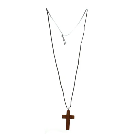 Croix ensemble en bois d'érable de 4cm avec cordon