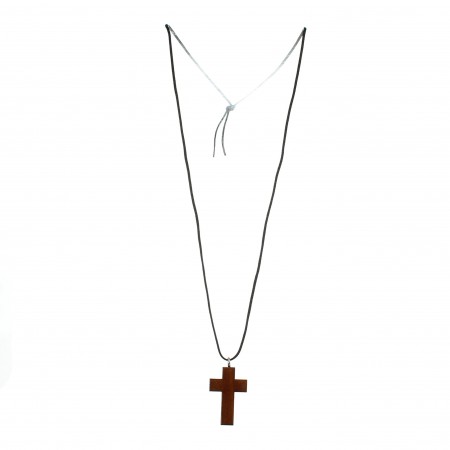 Croce in legno di acero da 3,5cm con cordone