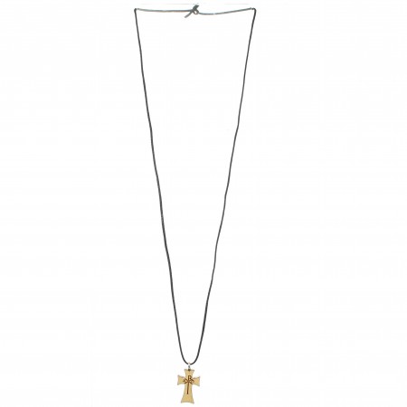 Croce Pax di 2,5 cm in legno d'acero con cordone