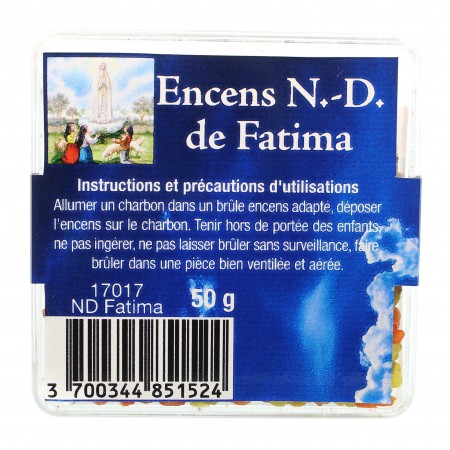 Encens en grains de Notre Dame de Fatima de 50g