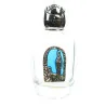 Flacon verre 30ml d'eau de Lourdes avec Apparition bleue