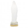40cm resin statue of Our Lady of Lourdes with golden glitter border