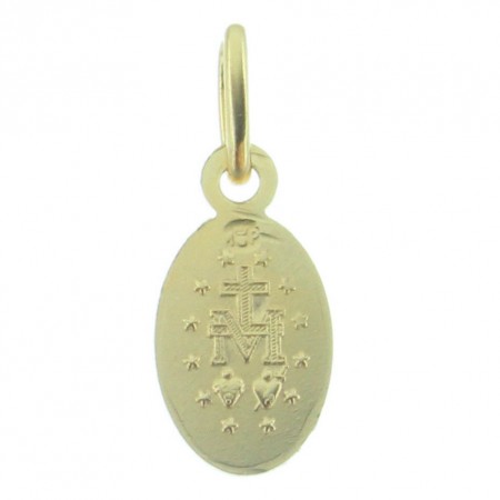 Mini Miraculous Medal Gold Plated