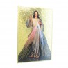 16x11cm Wooden plaque of the Merciful Jesus on a mosaic background