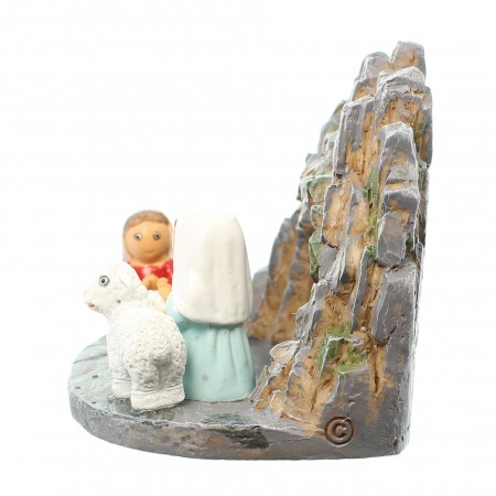 Ceramic cot of the Apparition of Lourdes 8x7cm